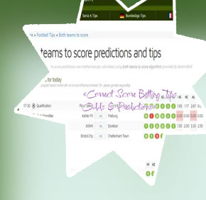 Correct football prediction sites